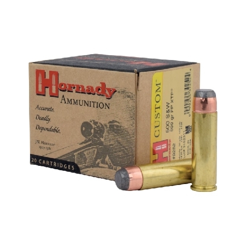 Hornady 500 S&W 500 grain FP XTP Hornady Custom Ammo 20 rd - 9252