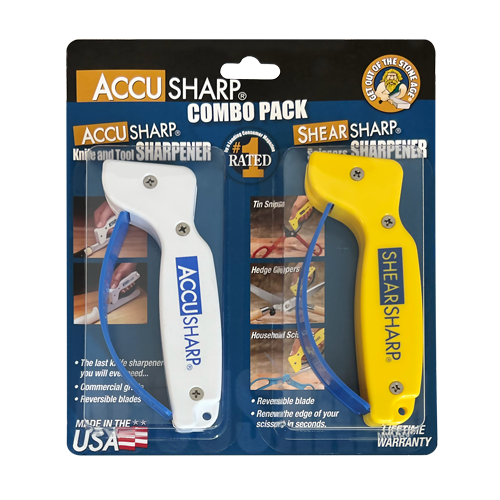 AccuSharp Combo Knife Sharpener (001C) + Shear Sharpener (002C) - A012C