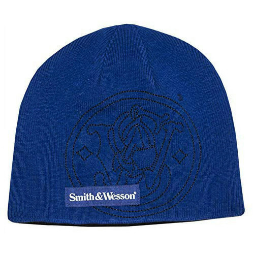 Smith & Wesson Reversible Black & Blue Knit Beanie