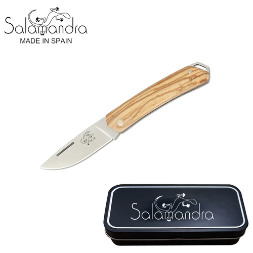 Salamandra Olive Wood Pocket Knife 140mm - A157013