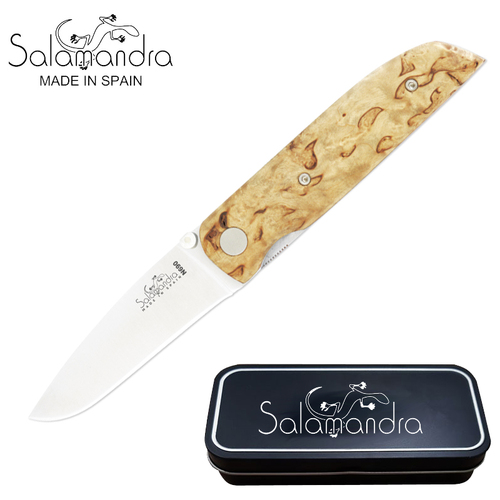 Salamandra Curly Birch Wood Pocket Knife 171mm - A170123