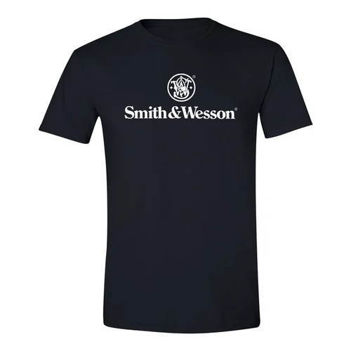 Smith & Wesson Authentic Logo Tee in Black - 2XL