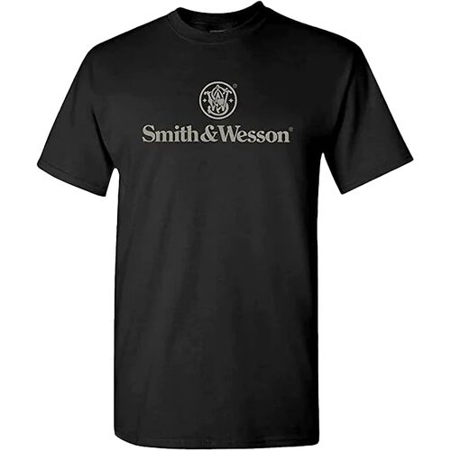 Smith & Wesson Digital Camo Filled Circle Logo Mens Tee - Black - 2XL