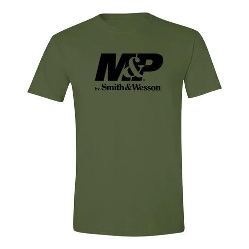 Smith & Wesson M&P Authentic Logo Tee - Military Green - L