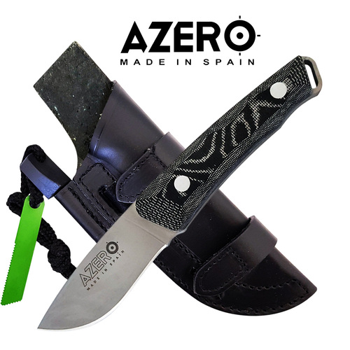 Azero Micarta Handle Knife w Firestarter - A209221