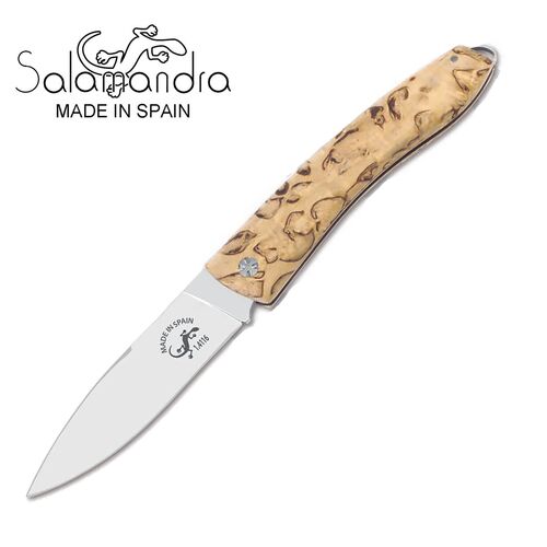 Salamandra Curly Birch Wood Pocket Knife 180mm - A210121