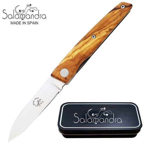 Salmandra Olive Wood Pocket Knife - A230012