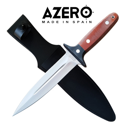 Azero Dark Micarta Pig Sticker Hunting Knife DE - A237221-D