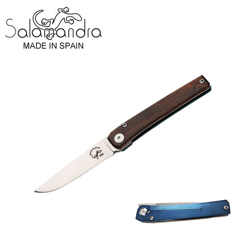Salamandra Pistachio Wood Pocket Knife 160mm - A310123