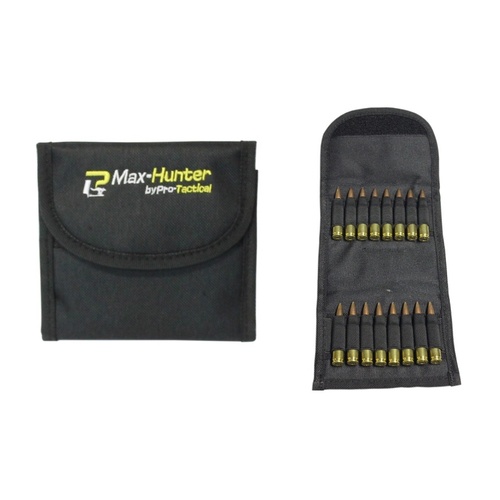 Max-Hunter Rifle Ammo Pouch Black 16 Rounds Folding - AH-008RB