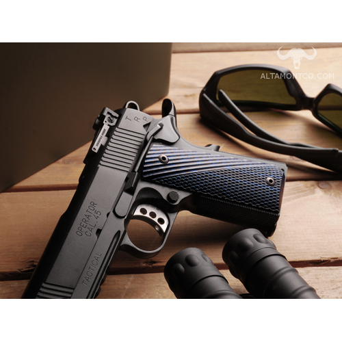 Altamont 1911 Govt Tactical Panel Elite I - Night Blue G10 Grips