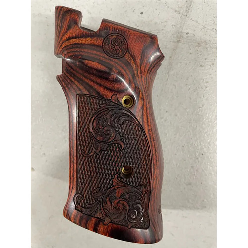 Altamont S&W M41 Super Rosewood Laser Logo back Grips