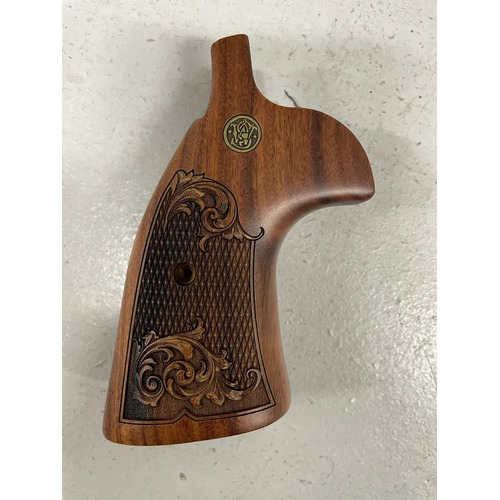 Altamont K&L Grip Rosewood Checkered Engraved with Bronze Medallion Grips