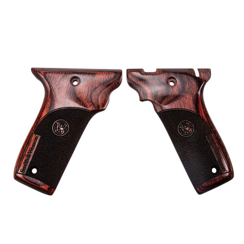 Altamont S&W 22 Victory Classic Panel Grips Walnut Standard Stippled With S&W Logo