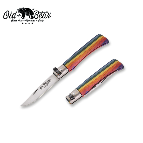 Old Bear Classical Rainbow Pocket Knife - Small - ANT-9307-17-MAK