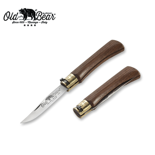 Old Bear Classical Walnut Pocket Knife - Medium - ANT-9307-19-LN