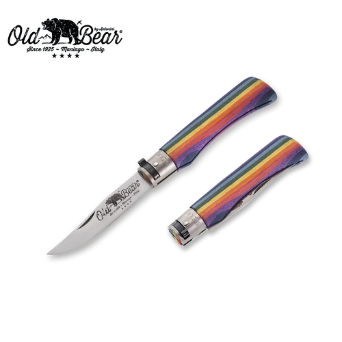 Old Bear Classical Rainbow Pocket Knife - Large - ANT-9307-21-MAK
