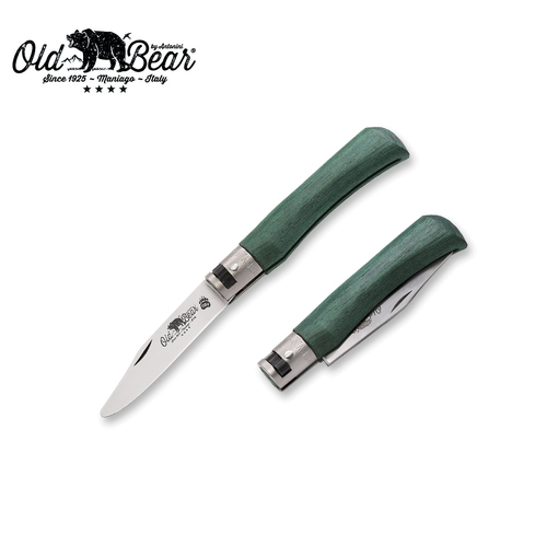 Old Bear Young Pocket Knife Green - XSmall - ANT-9351-15-MVK