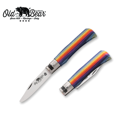 Old Bear Young Pocket Knife Rainbow - Small - ANT-9357-17-MAK