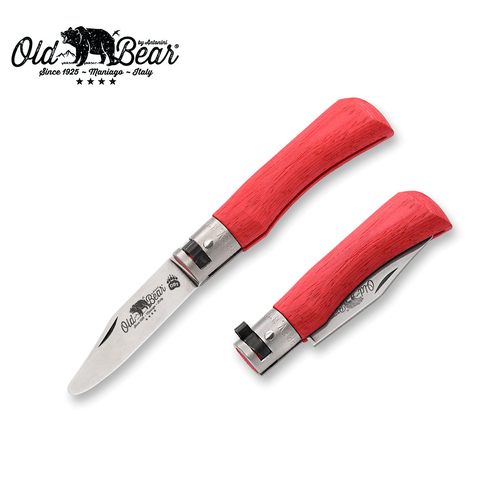 Old Bear Young Pocket Knife Red - Small - ANT-9357-17-MRK