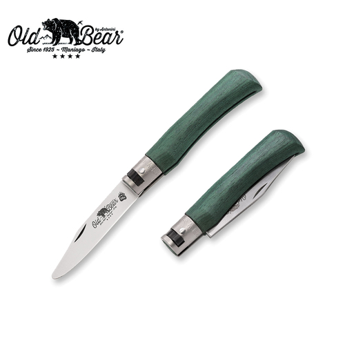 Old Bear Young Pocket Knife Green - Small - ANT-9357-17-MVK
