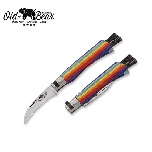 Old Bear Rainbow Mushroom Pocket Knife - ANT-9387-19-MAK