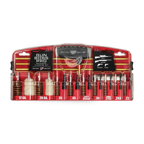 Real Avid Gun Boss 24 Pcs Pro Universal Cleaning Kit For Rifle, Shotgun & Pistol - AV-GBPRO-U