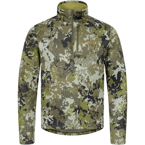 Blaser Men's Drain Midlayer Halfzip Pullover in HunTec Camo - L - B121012140571L