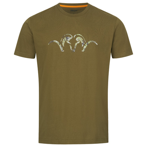Blaser Unisex Argali T-Shirt in Dark Olive - XXL - B231022006566XXL
