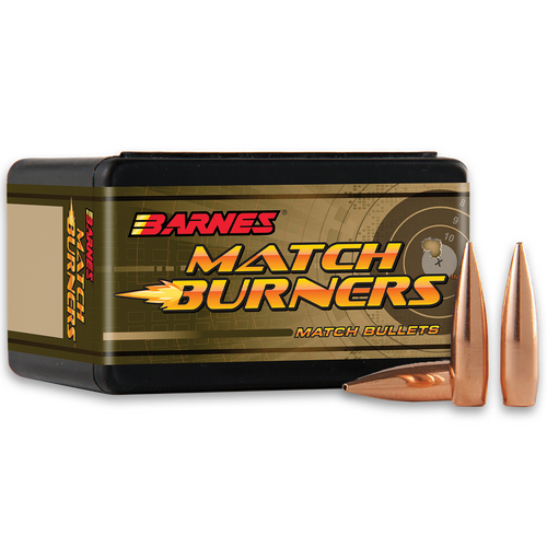 Barnes 6.5mm 145gr Match Burner Boat Tail Rifle Projectiles 100pk - B30100