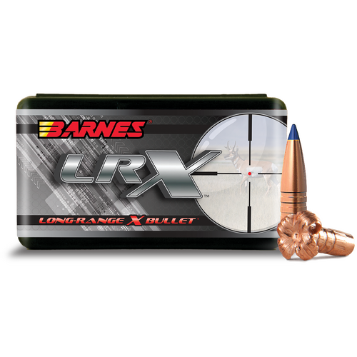 Barnes 30cal 212gr LRX Boat Tail Rifle Projectiles 50pk - B30376