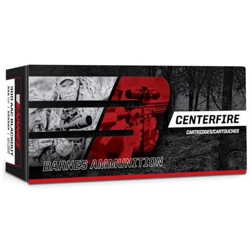 Barnes Centrefire Ammunition .300 Blackout 115GR JHP Sierra 125 Rounds - B32255