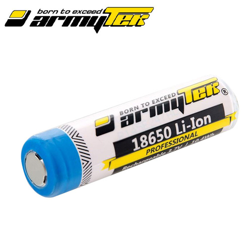 Armytek Rechargeable 18650 Li-Ion 2800mAh Battery - Made in Japan 