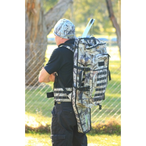 Max-Hunter "LSB" Backpack with Rifle Carrying Compartment Koorangie Camo - BAG-010