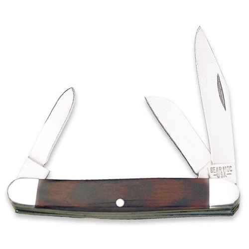 Bear & Son 3 1/4" Midsize Stainless Steel Stockman Knife - BAS-218R