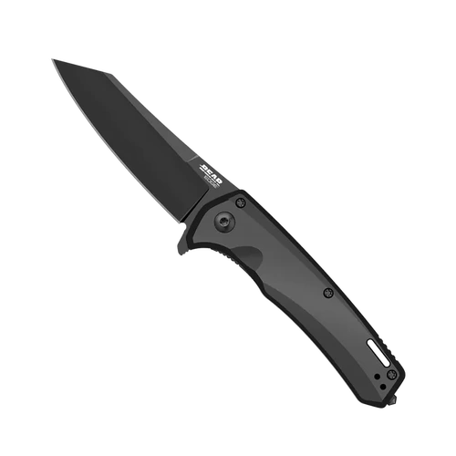 Bear Edge 4 1/2" Blk Alu Side Liner w/ Reverse Tanto Blade & Glass Breaker - BAS-61127