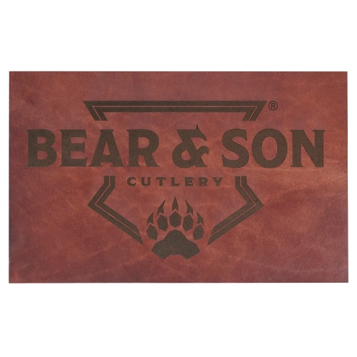 Bear & Son Large Brown Leather Mat - BAS-BSLLM