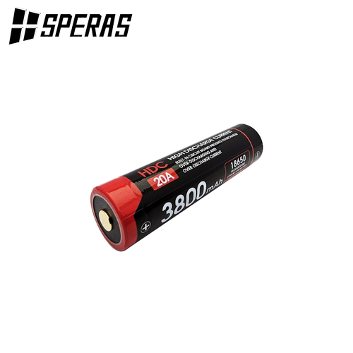 Powa Beam 20A HDC 18650 3800mah Rechargeable Torch Battery - BAT-PB38