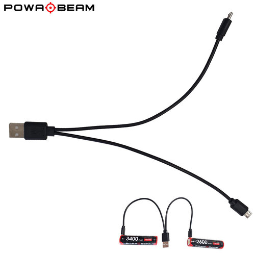 Powa Beam Dual USB Battery Charging Cable - BAT-RCC