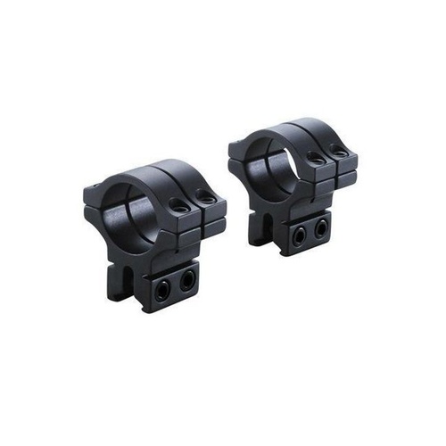 BKL 1 Long Double Strap High Matte Black Dovetail Rings - BKL-263H-MB