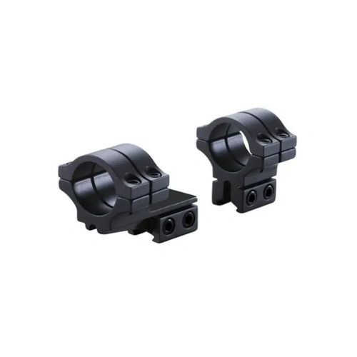 BKl 1 Long Double Strap Offfset Matte Black Dovetail Rings - BKL-302-MB