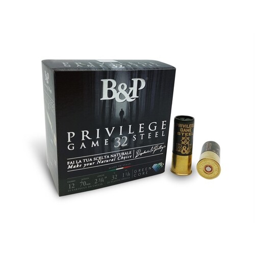 B&P Privilege Game Steel 32 gram 12 Gauge - BPPGS324