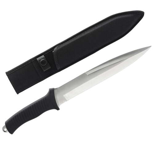 Buffalo River Pig Sticker Knife 14in Blade with Rubber Handle and Nylon Sheath