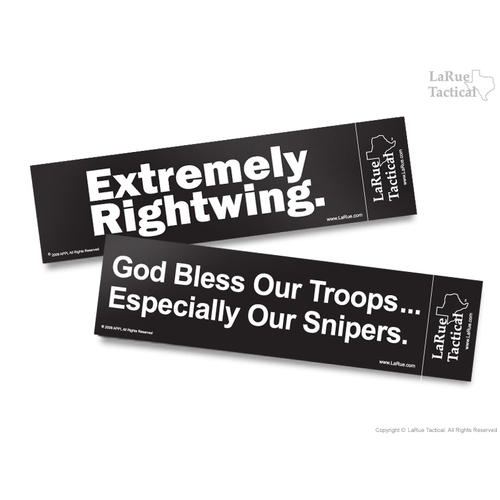 LaRue Tactical God Bless our Troops Bumper Sticker - BS-INDIVIDUAL-GB