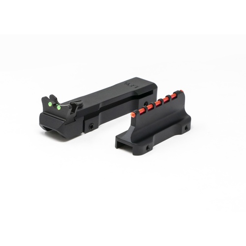 LPA Adjustable Fiber Optic Shotgun Sight Set Slug & Target - BSS19