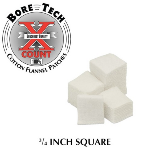 Bore Tech Cleaning Patches 3/4 Square 1000/Bag -  BTPT-34-S1000