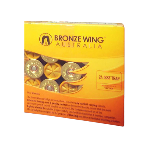 Bronze Wing Terminator ISSF Trap 12ga 24gm 1400 FPS #7.5 - 25 Rounds - BW-TERM1275