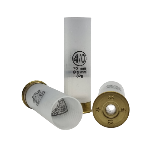 Fiocchi 12ga 5mm Brass Unprimed Case 250 Pack - White (Printed) - BW-UPC-FI12G5MMW