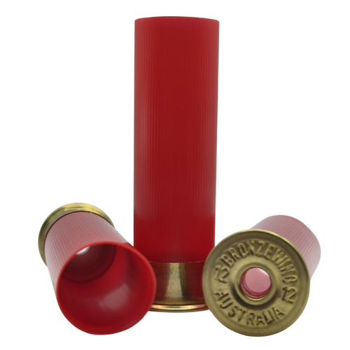 Nobel Sport Italia 12ga 12mm Brass Unprimed Case 250 Pack - Red - BW-UPC-NSI12G12MMR-250