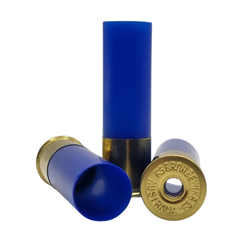 Bronzewing/NSI 12 Gauge 23mm Unprimed Case 250 Pack - Blue - BW-UPC-NSI12G23MMB-250